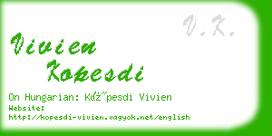 vivien kopesdi business card